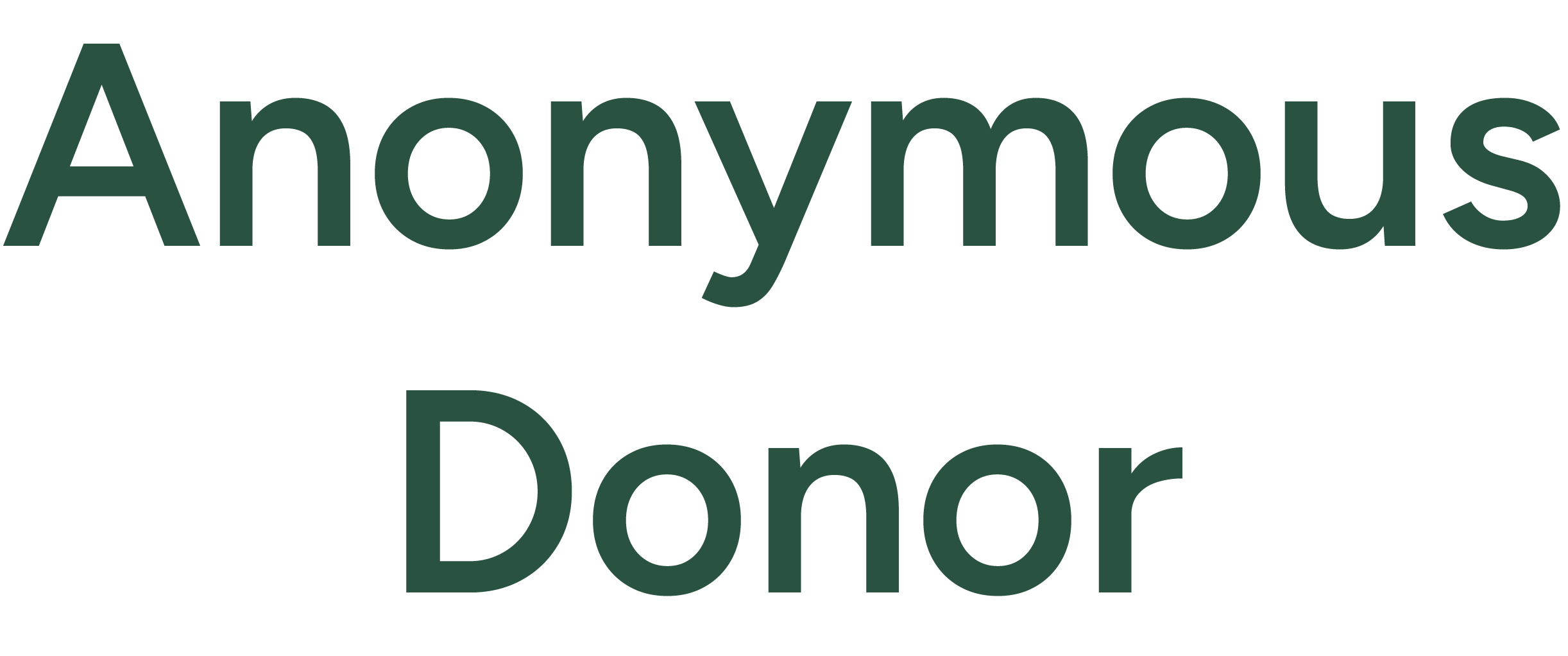 Anonymous Donor